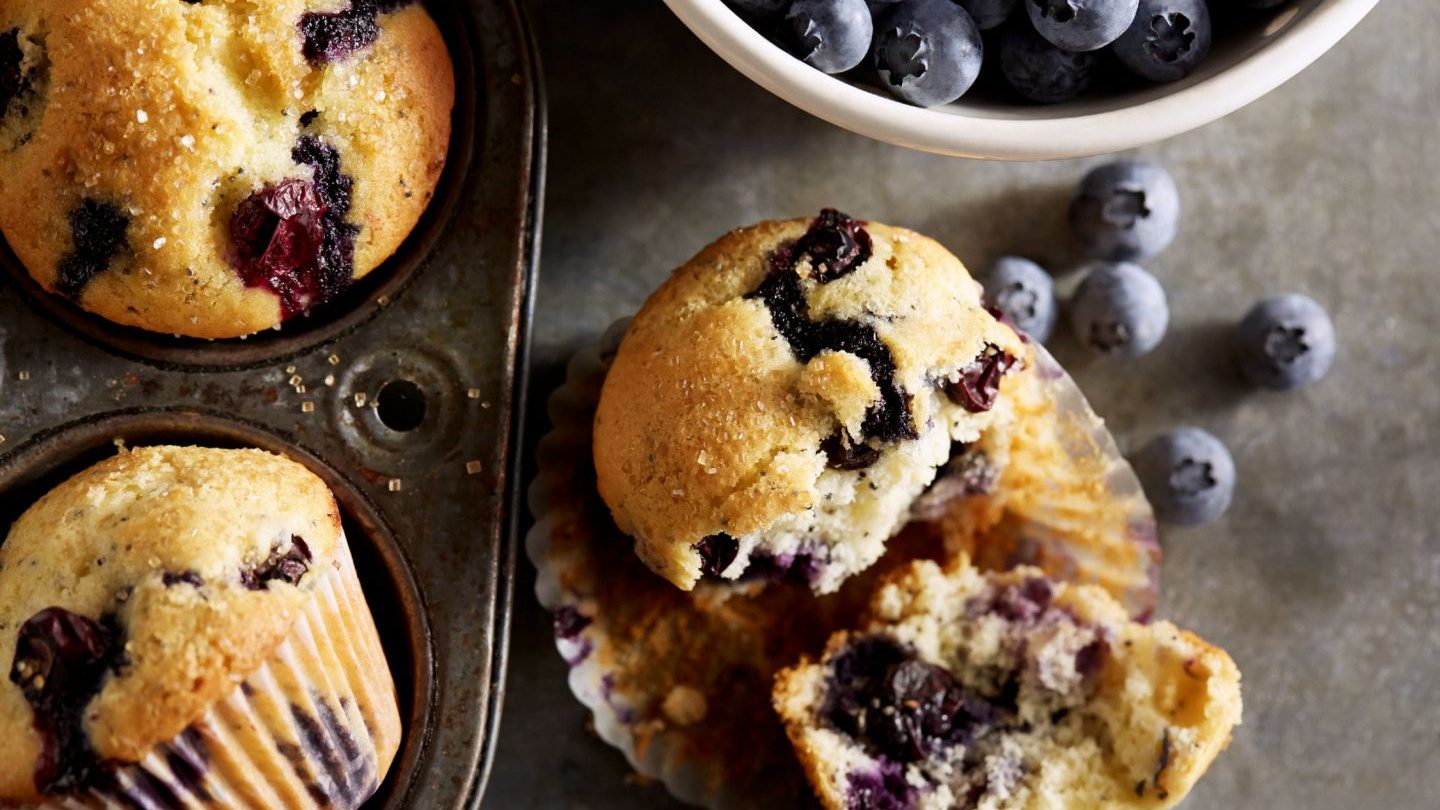 Heavenly lemon and blueberry muffins 